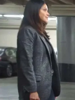 Alyssa Diaz Grey Plaid Blazer