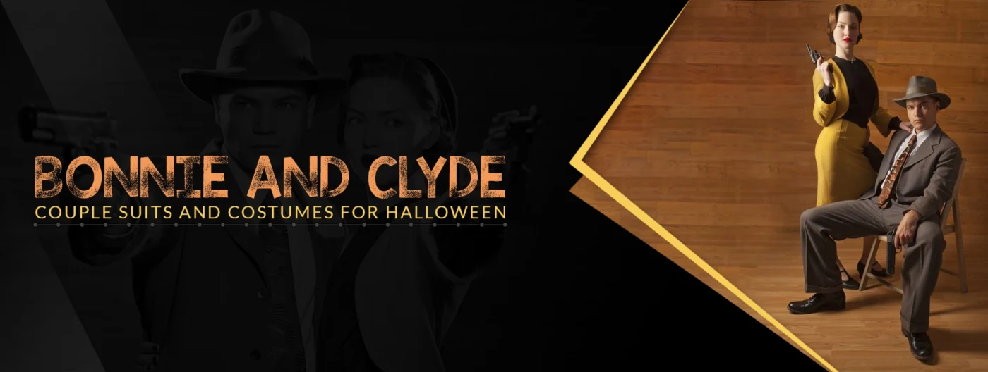 Bonnie And Clyde Couple Suits And Costumes For Halloween