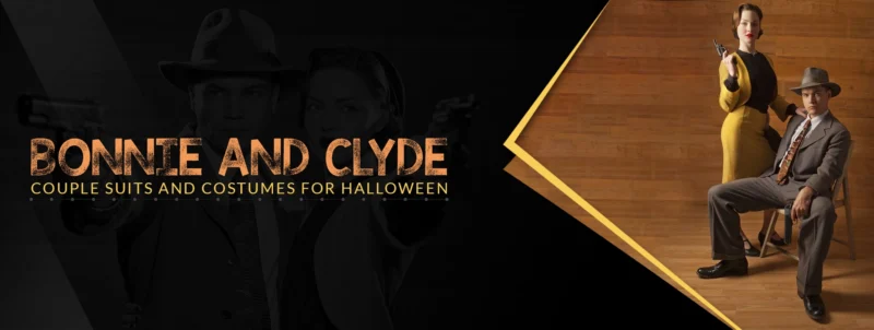 Bonnie And Clyde Couple Suits And Costumes For Halloween
