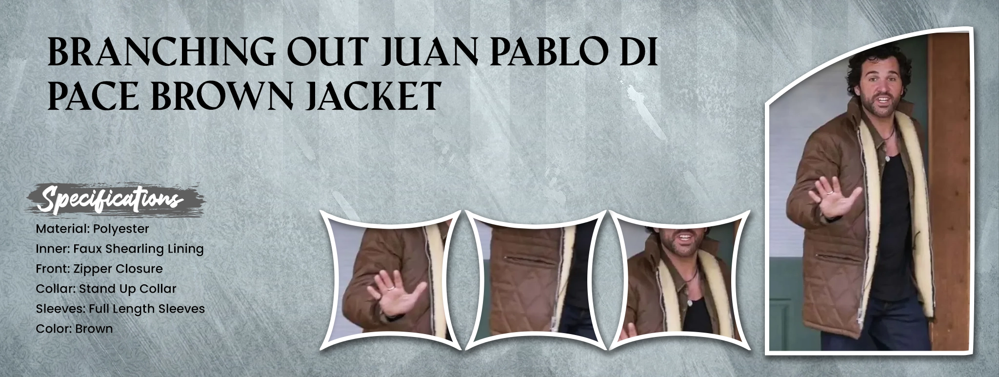 Branching Out Juan Pablo Di Pace Brown Jacket