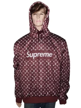 Louis Vuitton Supreme Hoodie - America Jackets