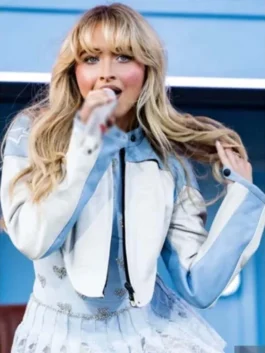 Coachella 2024 Sabrina Carpenter Tour Leather Jacket