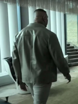 Dave Bautista Grey Leather Jacket
