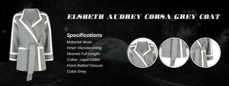 Elsbeth Audrey Corsa Grey Coat 
