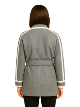 Elsbeth Audrey Corsa Grey Coat (Back)