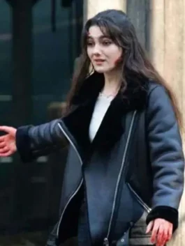 Geek Girl Harriet Manners Shearling Leather Jacket