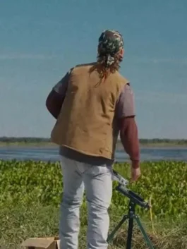 Glen Powell Brown Vest