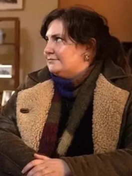 Lena Dunham Treasure Shearling Coat