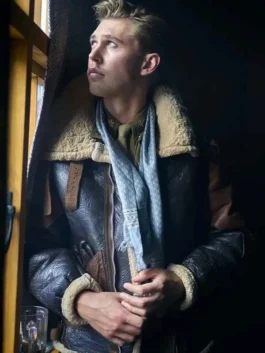 Masters Of The Air Austin Butler Shearling Jacket