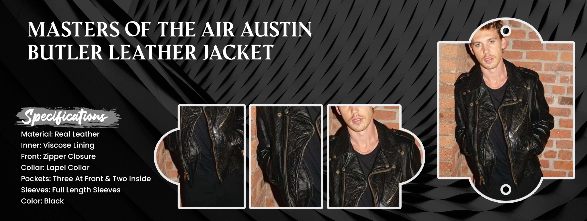 Masters of the Air Austin Butler Leather Jacket