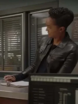 Nyla Harper Black Leather Jacket