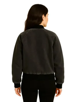 Queenie Dionne Brown Bomber Jacket (Back)
