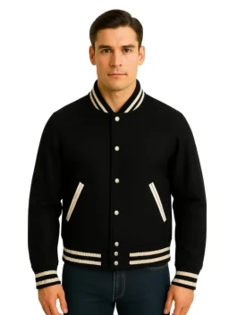 Signature Black Varsity Jacket