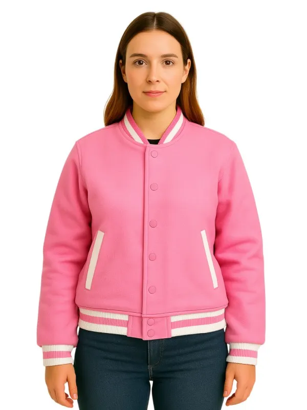 Steven Universe Hot Pink Varsity Jacket Get 20% OFF