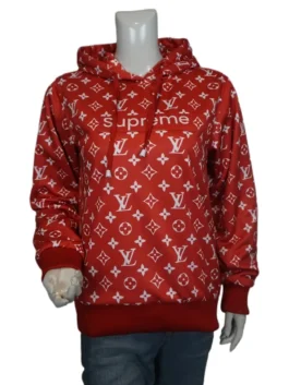 Louis Vuitton Supreme Hoodie with Iconic Fashion Appeal
