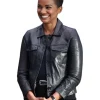 The Rookie Mekia Cox Black Real Leather Jacket