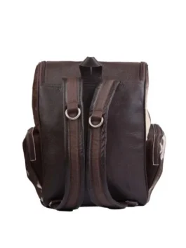 Cowhide Brown Backpack