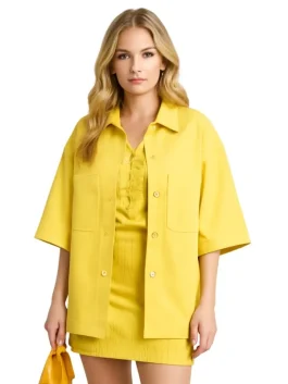 Emily In Paris Lily Collins Yellow Jacket