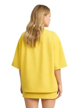 Emily In Paris Lily Collins Yellow Jacket (Back)