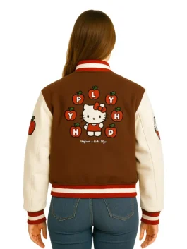 Hello Kitty Apples H Varsity Jacket (Back)