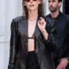 Love Lies Bleeding Kristen Stewart Leather Blazer