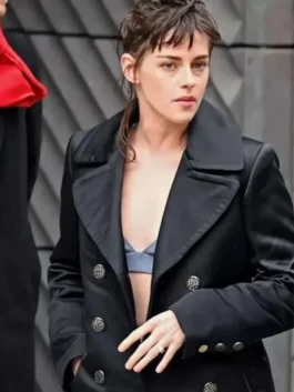 Love Lies Bleeding Kristen Stewart Movie Premiere Black Coat