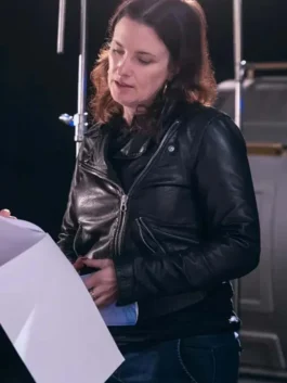 Space Cadet Liz W. Garcia Black Leather Jacket