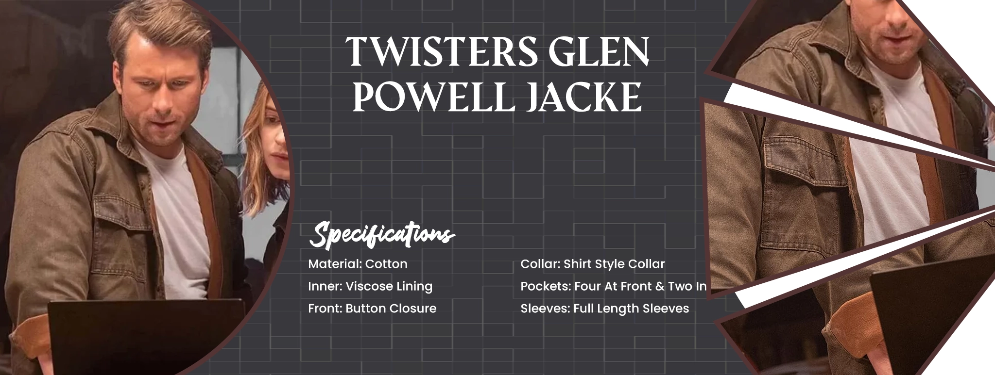 Twisters Glen Powell Jacket