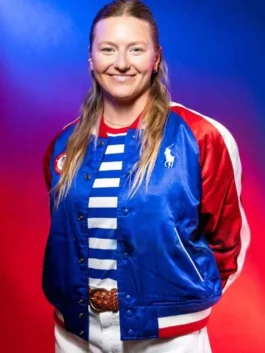 United States 2024 Olympic Sailor Daniela Moroz Team Usa Varsity Jacket