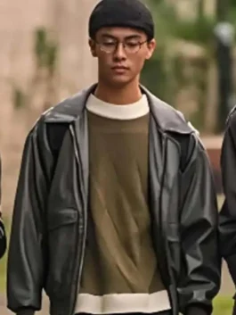 A Good Girl’s Guide to Murder Zach Chen Leather Jacket