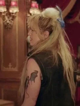 Abigail 2024 Sammy Black Biker Leather Vest