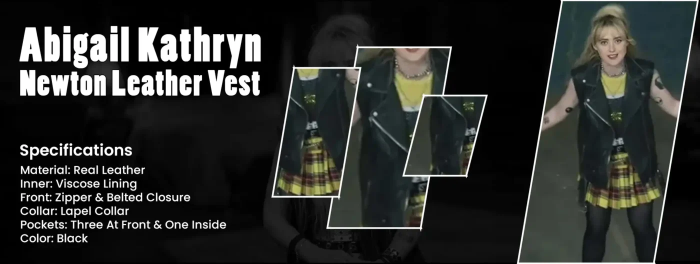 Abigail Kathryn Newton Leather Vest