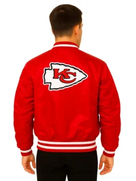 Chiefs Red Bomber MA-1 Jacket (Back)