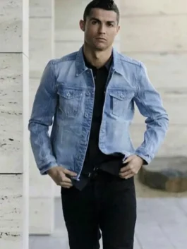 Cristiano Ronaldo Blue Jacket