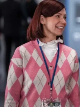Elsbeth 2024 Carrie Preston Pink Cardigan Jacket
