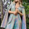 Holographic Sequin Cape