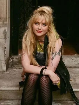 Kathryn Newton Leather Vest