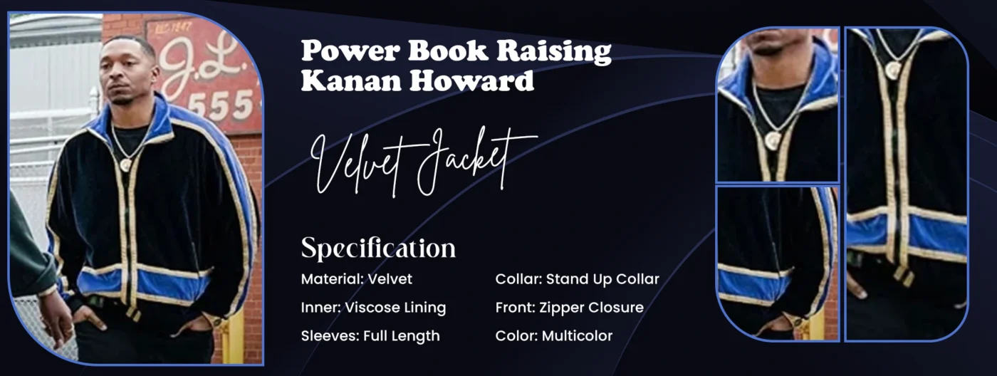 Power Book Raising Kanan Howard Velvet Jacket