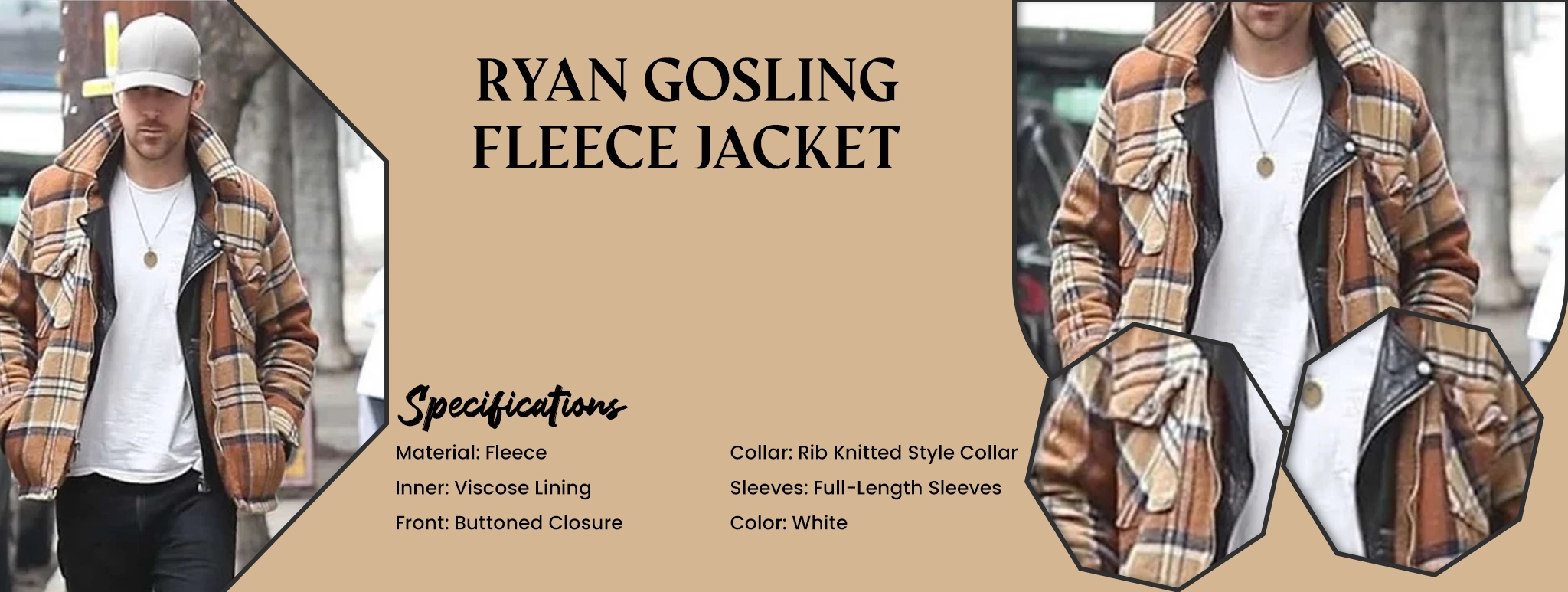Ryan Gosling Fleece Jacket