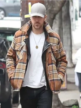 Ryan Gosling Plaid Wool Jacket