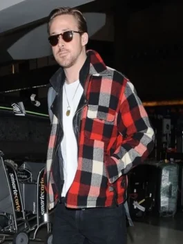 Ryan Gosling Wool Plaid Jacket