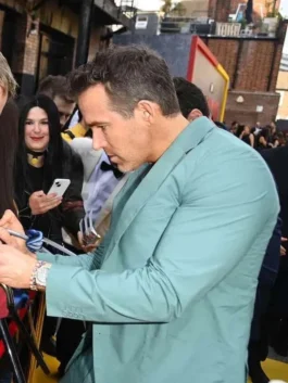 Ryan Reynolds Blue Suit