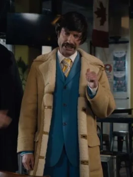 Shoresy Benny Shearling Leather Coat