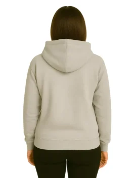 A Girl With Jesus Grey Logo Hoodie