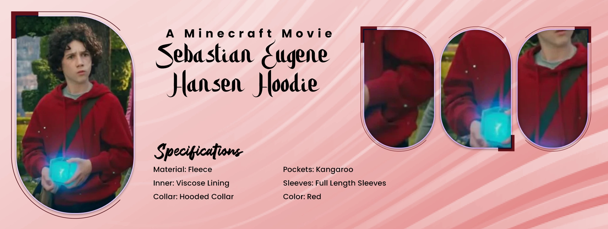 A Minecraft Movie Sebastian Eugene Hansen Hoodie