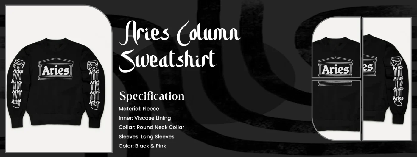 Aries Column Sweatshirt