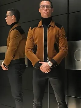 Cristiano Ronaldo Cr7 Suede Jacket
