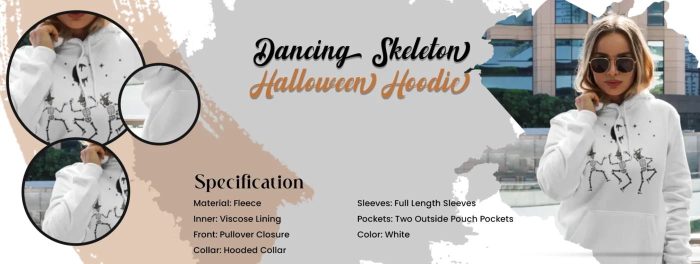 Dancing Skeleton Halloween Hoodie