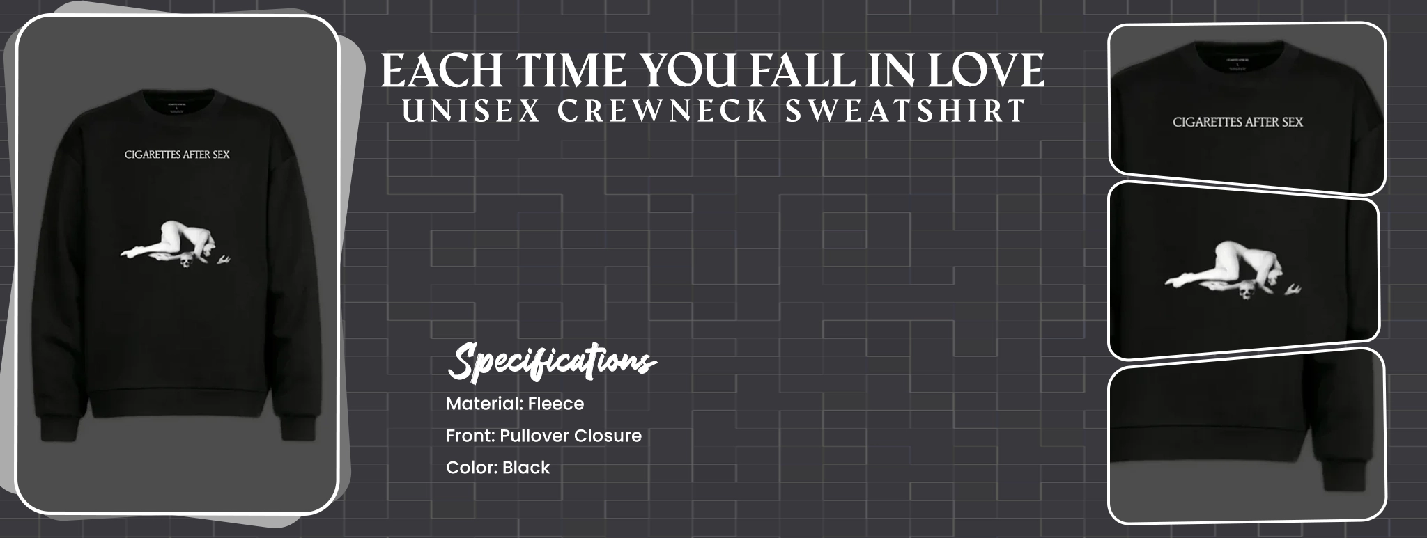 Each Time You Fall In Love Unisex Crewneck Sweatshirt