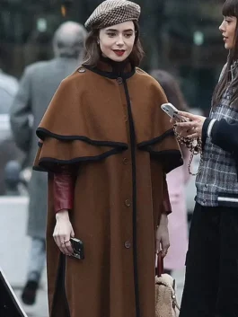 Emily in Paris Emily Cooper Wool Trench Coat